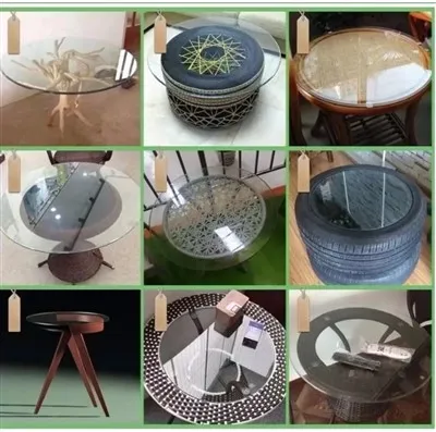 둥근 강화 유리